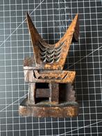 Vintage Houtsnijwerk Beeldje Hardhout Uniek Triba, Ophalen of Verzenden