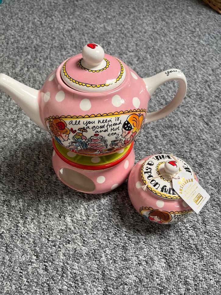 Blond Amsterdam Theeset met Warmhouder, Huis en Inrichting, Keuken | Servies, Zo goed als nieuw, Overige typen, Blond Amsterdam