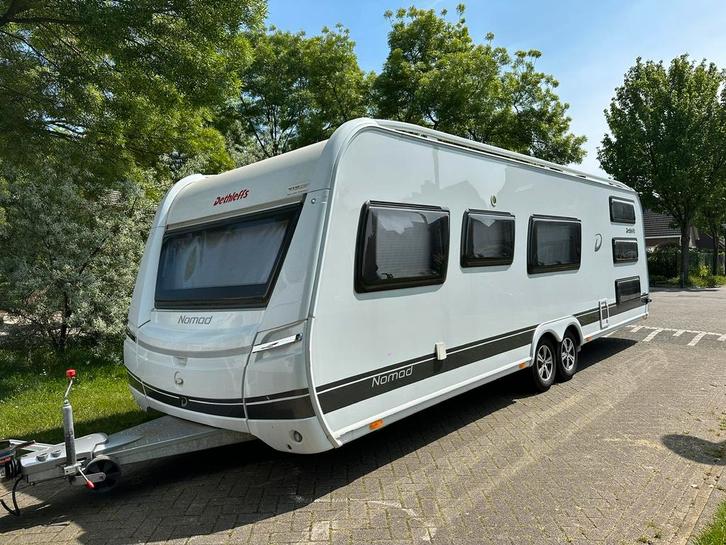Dethleffs Camper 740 RFK | 7 slaapplaatsen | Gezinscaravan, Caravans en Kamperen, Caravans, Particulier, meer dan 6, 1500 - 2000 kg