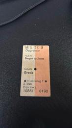 Trein kaartje Bergen op Zoom naar Breda.      5, Ophalen of Verzenden, Zo goed als nieuw