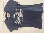 Superdry dames t-shirt XS, Blauw, Ophalen of Verzenden, Zo goed als nieuw, Korte mouw