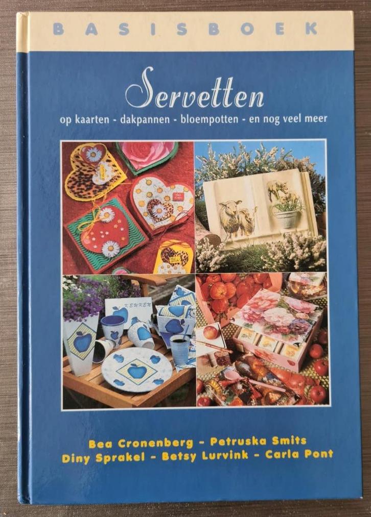 Servetten op kaarten, dakpannen, bloempotten en nog meer, Boeken, Hobby en Vrije tijd, Zo goed als nieuw, Overige onderwerpen