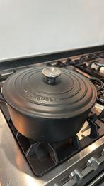 Creuset gietijzeren pan 24 cm, Ophalen, Gebruikt, Gietijzer, Koekenpan of Braadpan