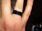 NIEUW! Et Nox Edelstaal Ring Mesh Steel Maat 62 €5,99, 20 of groter, IJzer of Staal, Zwart, Nieuw
