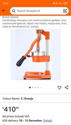 Zokura Handmatige Citruspers - Perfect voor verse sap!, Ophalen of Verzenden, Nieuw