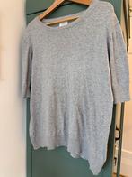 Maat XL - Gebreid truitje YAYA met korte mouw - Zachtgrijs, Maat 46/48 (XL) of groter, Ophalen of Verzenden, Yaya, Grijs
