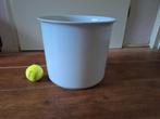 Grote witte stenen bloempot, Ophalen, Gebruikt, Wit, Minder dan 50 cm