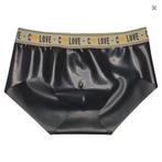 Latex heren slip XL textielband (1), Ophalen of Verzenden, Zwart, Boxer