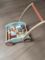 Loopwagen met blokken dierenprints, Kinderen en Baby's, Speelgoed | Houten speelgoed, Ophalen of Verzenden, Zo goed als nieuw