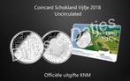 Het Schokland Vijfje in coincard KNM 5 euro herdenkingsmunt, Postzegels en Munten, Munten | Nederland, Ophalen of Verzenden, Koningin Beatrix