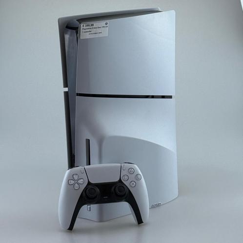Playstation 5 Slim Disc 1TB incl 1 controller, Spelcomputers en Games, Spelcomputers | Sony PlayStation 5, Zo goed als nieuw