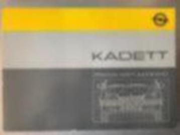 Opel kadett 1984 oldtimer instructieboekje  engelstalig beschikbaar voor biedingen