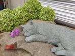 tuinbeeld poes van beton , kat, Tuin en Terras, Tuinbeelden, Ophalen of Verzenden, Nieuw