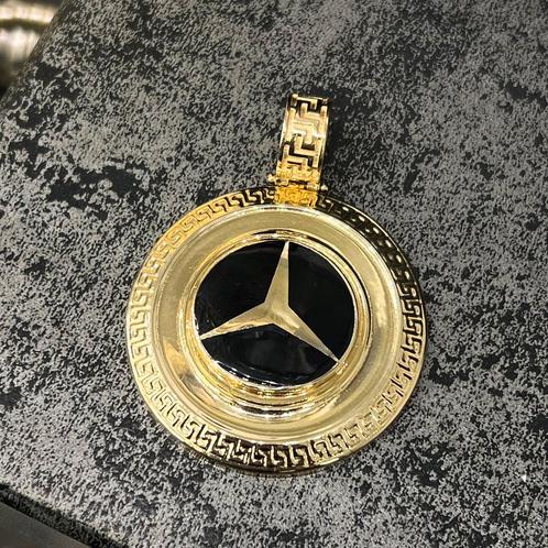14k gouden kettinghanger mercedes model, Sieraden, Tassen en Uiterlijk, Kettinghangers, Nieuw, Goud, Kruis of Symbool, Ophalen of Verzenden
