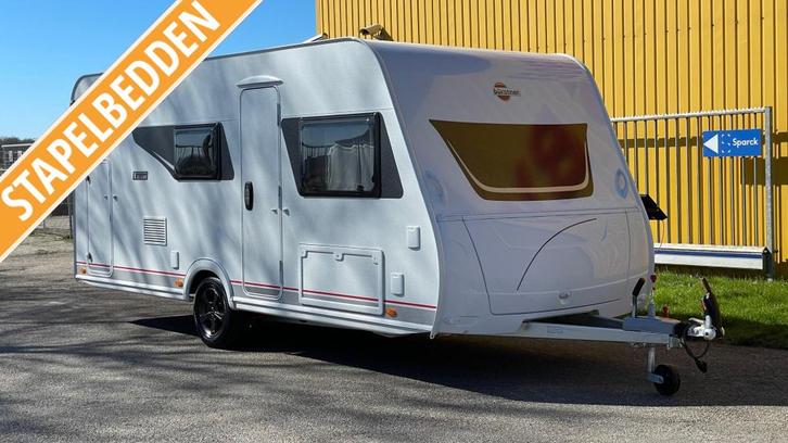 Bürstner Premio 495 TK IC-Line, Caravans en Kamperen, Caravans, Bedrijf, tot en met 6, 1000 - 1250 kg, Treinzit, Bürstner, Dwarsbed
