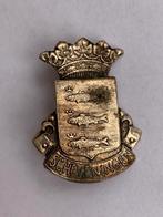 Broche SCHEVENINGEN wapenschild, Verzamelen, Speldjes, Pins en Buttons, Verzenden, Gebruikt, Stad of Land, Speldje of Pin