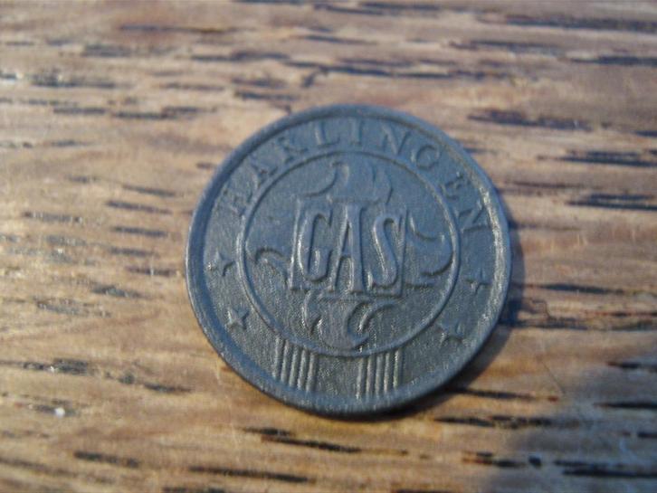 Gaspenning 10 cent Harlingen, bezet Nederland, WW2 #595, Postzegels en Munten, Munten | Nederland, Losse munt, 10 cent, Koningin Wilhelmina