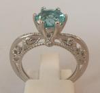 Nieuwe zilveren ring met Topaas, Nieuw, Kleiner dan 17, Met edelsteen, Dame