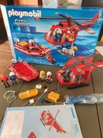 Playmobil city action 4428 SOS helikopter en boot, Ophalen of Verzenden, Zo goed als nieuw