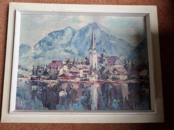 Heinz Hohendorff aquarel - Rottach Egern - 59x46cm beschikbaar voor biedingen