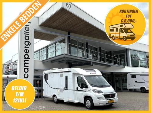 Pilote Essentiel P 700 ENKELE BEDDEN XXL GARAGE EURO6, Caravans en Kamperen, Campers, Bedrijf, Half-integraal, tot en met 4, Overige merken