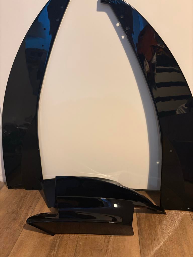 VW Golf 8 MK8 Achterruit Spoiler Canards Glanzend Zwart, Auto diversen, Tuning en Styling, Ophalen of Verzenden