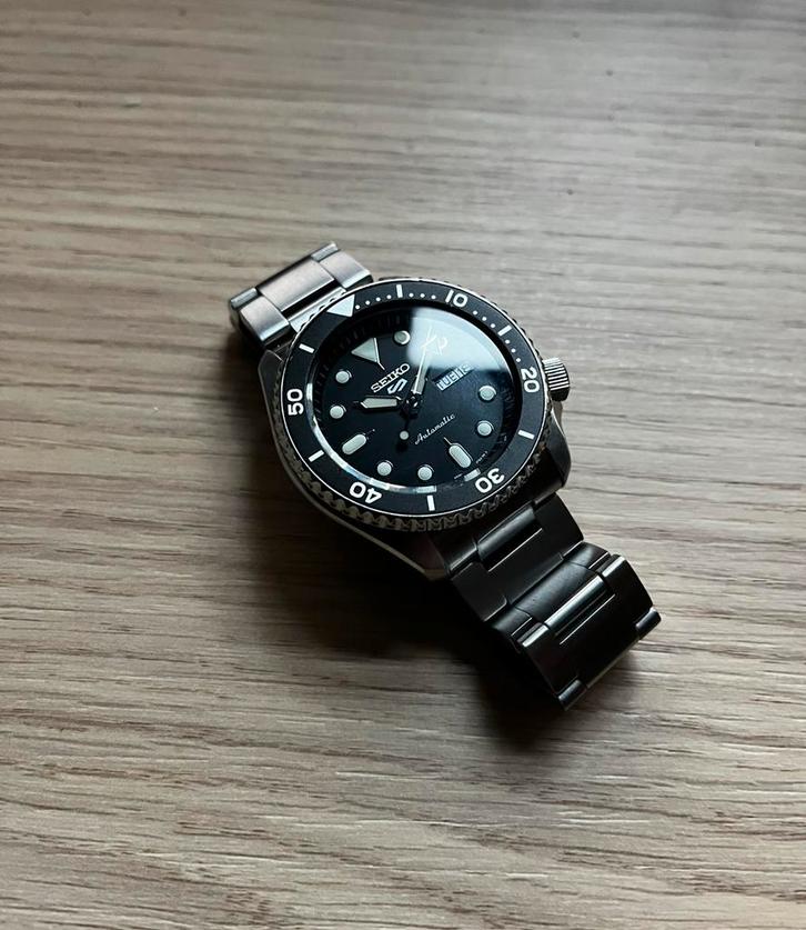 Seiko 5 Sports SRPD55K1 4R36-07G0, Sieraden, Tassen en Uiterlijk, Horloges | Heren, Zo goed als nieuw, Polshorloge, Seiko, Staal