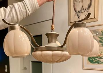 Uranium glas - art deco hanglamp beschikbaar voor biedingen