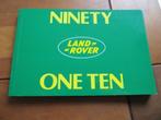 Instructieboek Land Rover 90, Land Rover 110 1983-1990, Ophalen of Verzenden