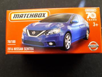 Matchbox Nissan Sentra 2016 blauw - Nieuw in doos beschikbaar voor biedingen
