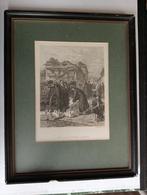 Gravure Joodse Ganzen markt in Krakau Krakow Polen Polska, Verzenden