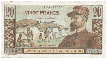 20 Francs 1947 - Frans Equatoriaal Afrika