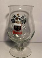 DUVEL bierglas op voet. H.16,5 cm. Met wapenschild., Verzamelen, Ophalen of Verzenden, Zo goed als nieuw, Glas of Glazen, Duvel