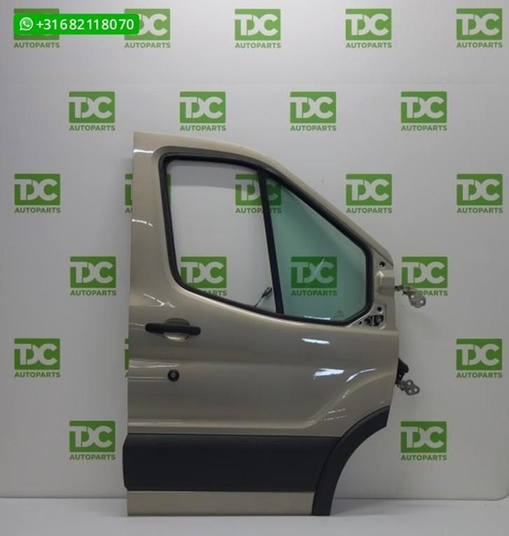 Ford Transit ('14-'18) Voorportier rechts beige, Auto-onderdelen, Carrosserie en Plaatwerk, Deur, Ford, Voor, Rechts, Gebruikt