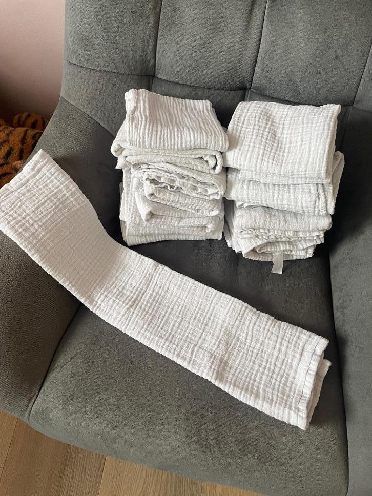 Hydrofiele doeken wit 60*60 cm, Kinderen en Baby's, Babykleding | Overige, Gebruikt, Jongetje of Meisje, Ophalen