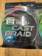 aquantic 8 braid gevlochten lijnen multicolor div soorten, Watersport en Boten, Hengelsport | Zeevissen, Duitsland, Nieuw, Ophalen of Verzenden