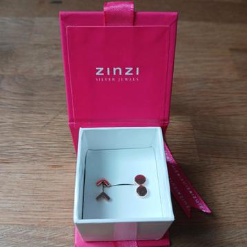 2 paar Zinzi Oorstekers Rose Gold op Zilver zgan beschikbaar voor biedingen