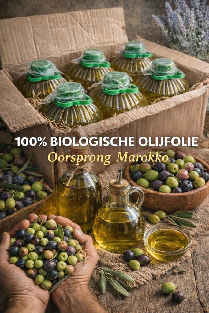 100% Biologische Marokkaanse Olijfolie – Rechtstreeks van, Diversen, Levensmiddelen, Ophalen of Verzenden