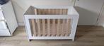Interbaby ledikant wit met houten spijlen - Incl. matras, Ophalen, Gebruikt, Ledikant