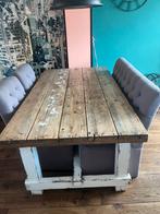 Eettafel landelijk, Huis en Inrichting, Ophalen, 200 cm of meer, 50 tot 100 cm, Zo goed als nieuw