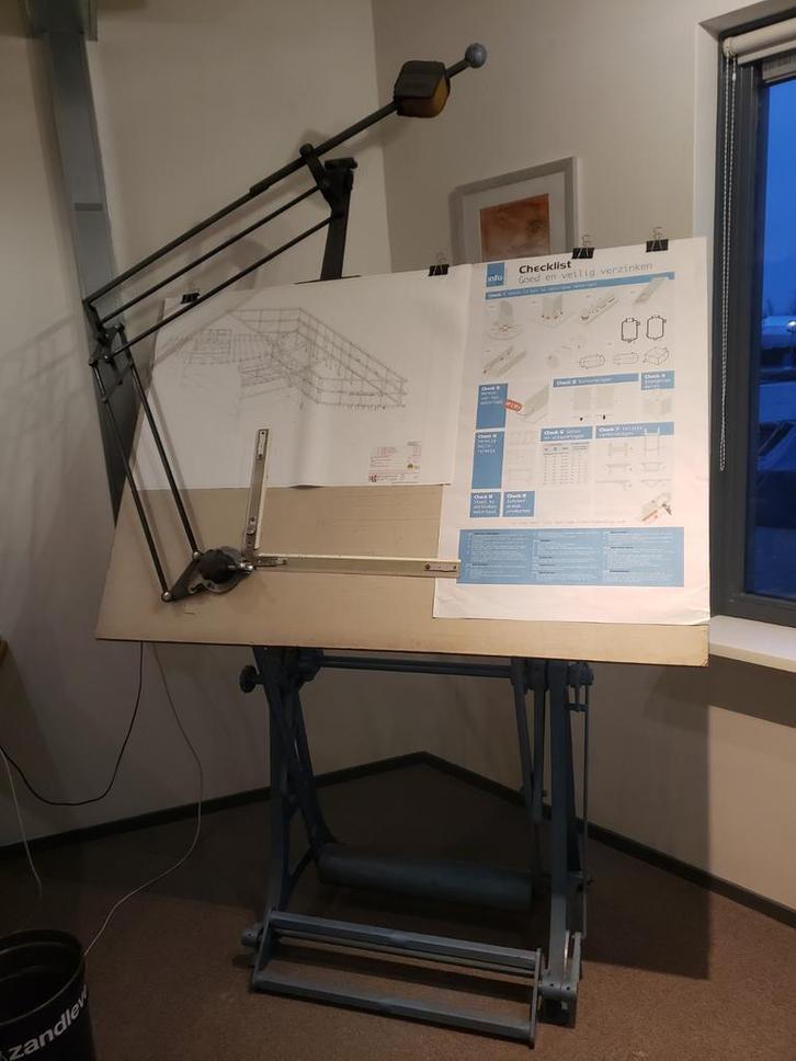 Vintage Tekentafel Libra, Doe-het-zelf en Verbouw, Tekentafels, Ophalen