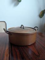 Koperen tinnen pan met deksel, Antiek en Kunst, Antiek | Koper en Brons, Ophalen of Verzenden