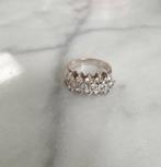 Ring zilver zirkonia mt 19 sterling sieraden antiek sint, Sieraden, Tassen en Uiterlijk, Ringen, Ophalen, 19 tot 20, Zo goed als nieuw