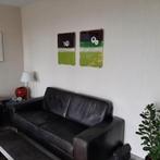 Prachtige tweeluik van glas., Ophalen of Verzenden