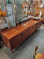 Vintage XXL dressoir met messing grepen jaren 60 70, Huis en Inrichting, Ophalen, Gebruikt, ,, ,