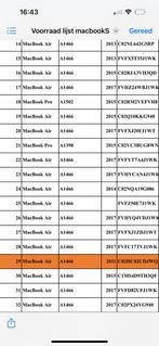 Partij macbook Air 13” 2015/2017 30 stuks, Computers en Software, Apple Macbooks, MacBook Pro, 256 GB, 2 tot 3 Ghz, Ophalen of Verzenden