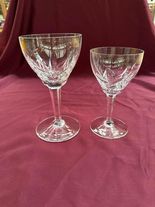 Kristallen Wijnglazen - Set van 2, Antiek en Kunst, Antiek | Glas en Kristal, Ophalen of Verzenden