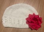Babymutsje met roze bloem (NIEUW), Ophalen, Meisje, Nieuw, Onbekend
