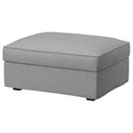 Te koop: KIVIK poef grijs met opbergruimte (IKEA), Ophalen, Zo goed als nieuw, Rechthoekig