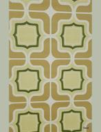 13212 origineel jaren 70 behang geometrisch swiet        , Huis en Inrichting, Ophalen of Verzenden, 75 m² of meer, Beige